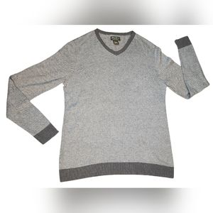 Eddie Bauer - Men's Cotton Cashmere Sweater  - Size TL - Gray